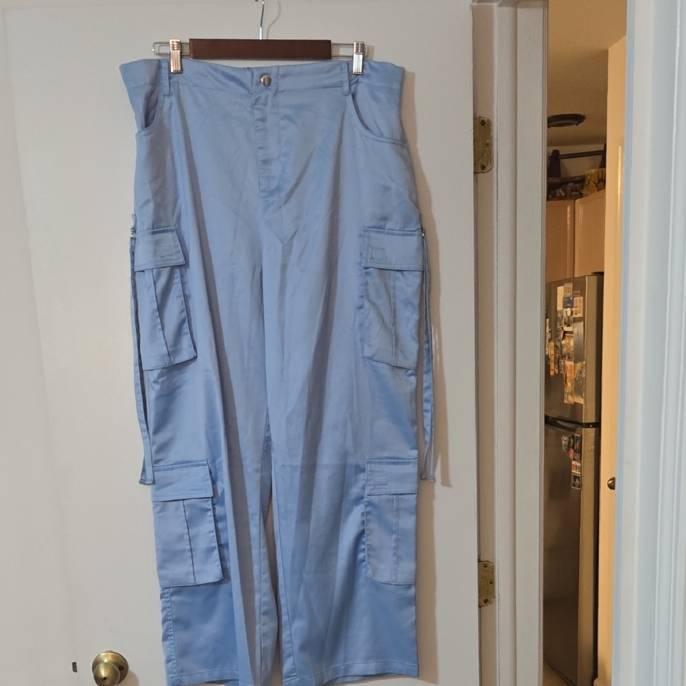 Sugar Thrillz Sky Blue Cargo Pants